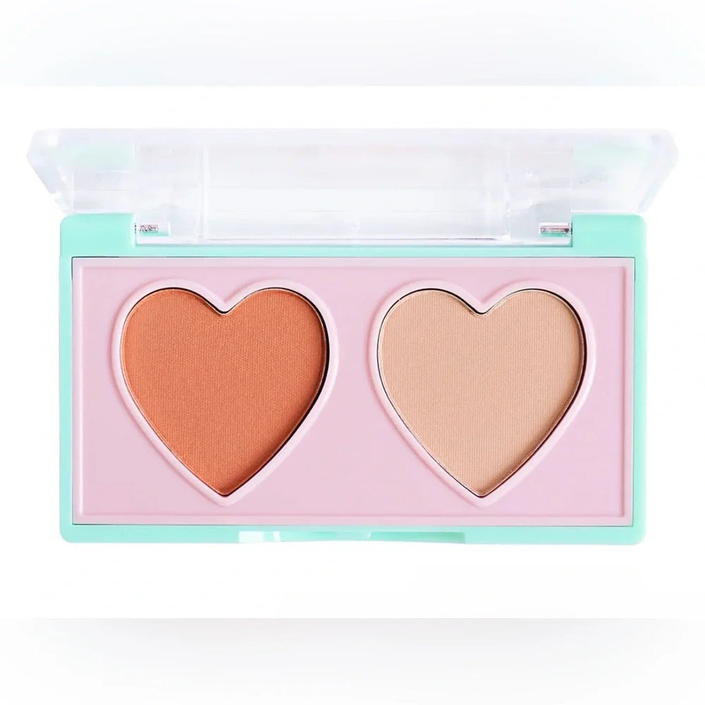 Kimchi Chic Beauty NIB Spinning Hearts Eyeshadow Duo - 08 BOBA MILK TEA
